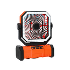 Rechargeable Camping Fan with 20000mAh Battery, 4 Speeds and LED Lantern
