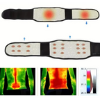 Adjustable Self-Heating Magnetic Therapy Back and Waist Support Belt