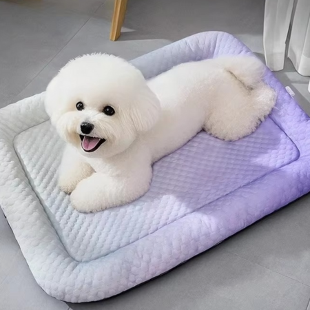 Ice Silk Cooling Pet Bed for Dogs & Cats – Summer Comfort Nest