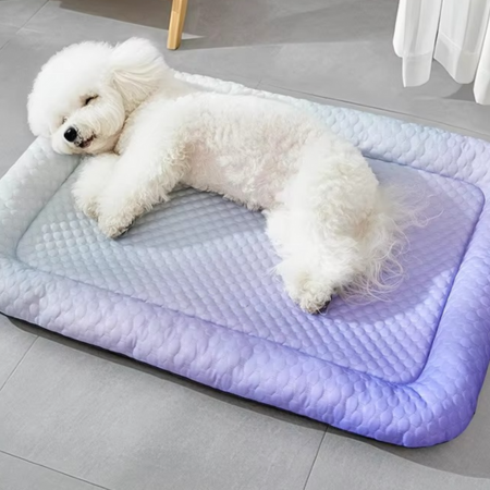 Ice Silk Cooling Pet Bed for Dogs & Cats – Summer Comfort Nest