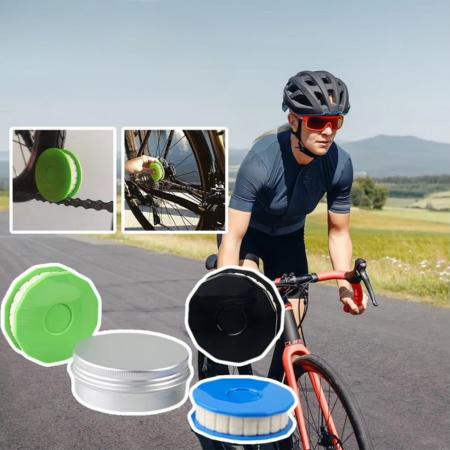 Portable Bicycle Chain Lubricator and Cleaning Oil Roller Tool