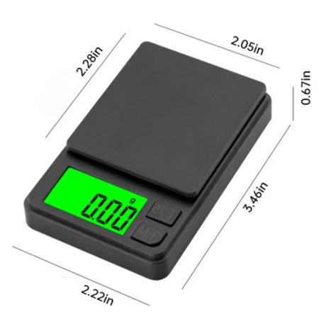Pocket Digital Precision Scale with Backlit LCD - Compact Gram Scale for Jewelry, Food, Coins, and Travel