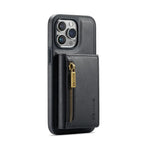 RFID iPhone Wallet Case | Removable Magnetic Leather Car Mount Shockproof Case