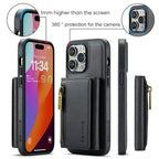 RFID iPhone Wallet Case | Removable Magnetic Leather Car Mount Shockproof Case