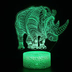 3D Lamp Rhinoceros Majestic