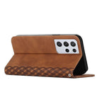 Rhombus pattern wallet case for Samsung Galaxy S21/S20