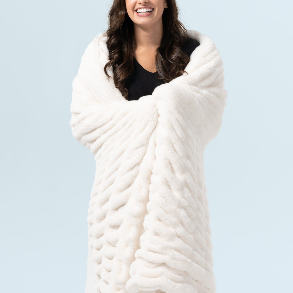 Faux Fur Blanket Ripple