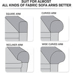 Stretch Armrest Covers – Spandex Covers for Chairs & Armchairs, Set of 2, Bordeaux