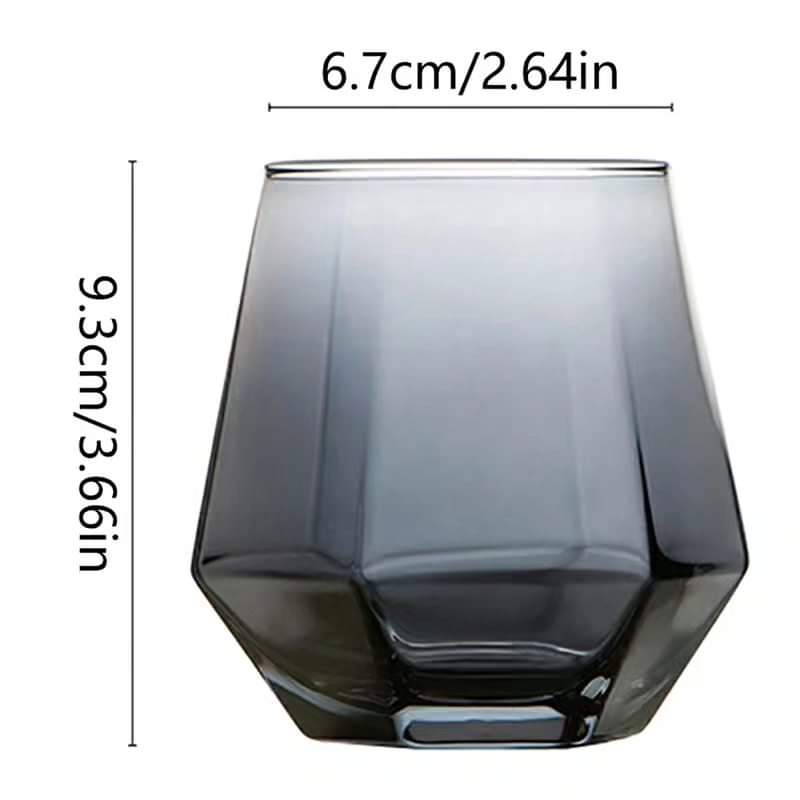 6 pieces hexagonal glasses
