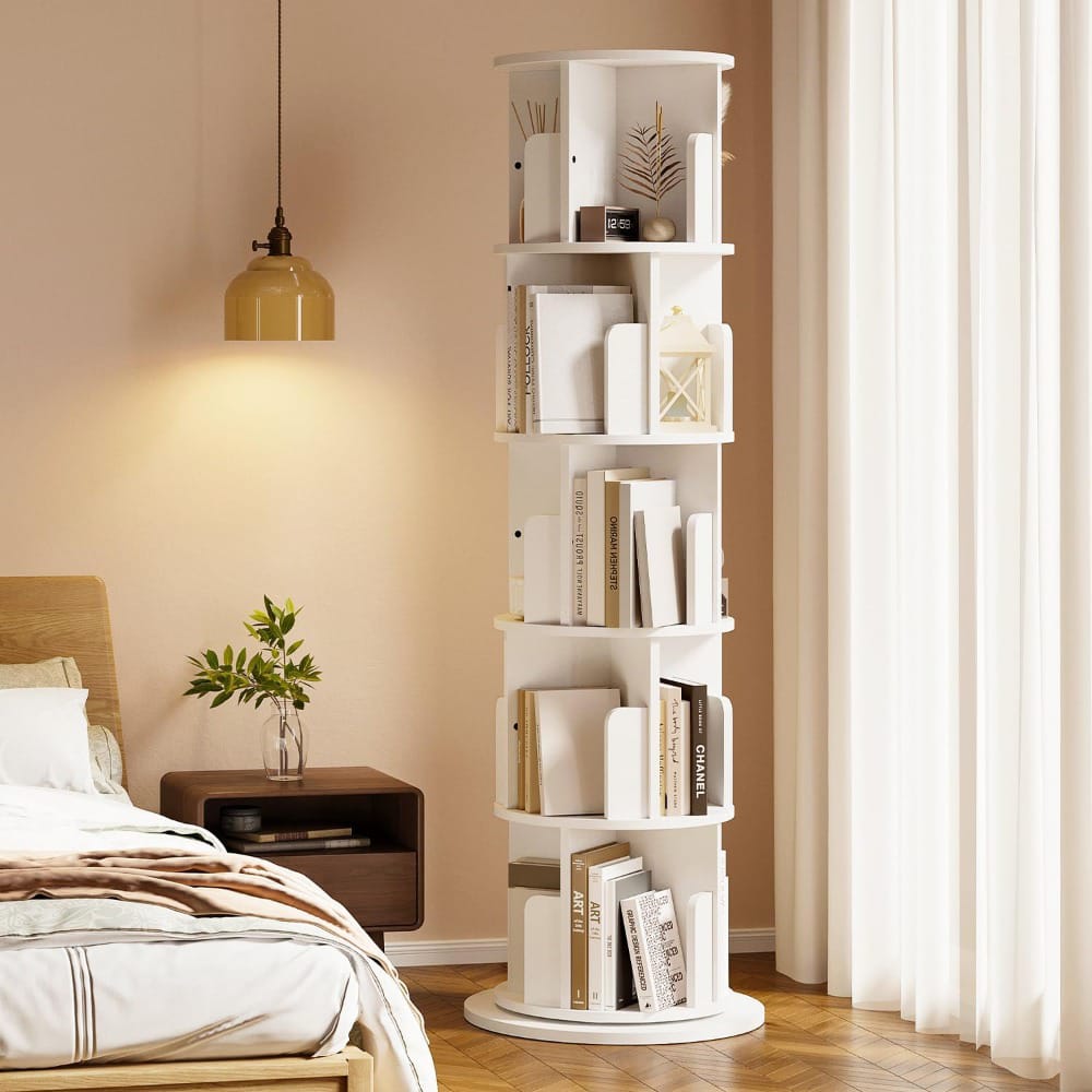 Stackable bookshelf organizer