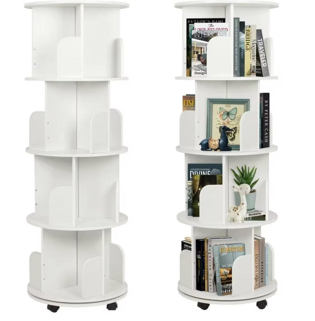 Stackable bookshelf organizer