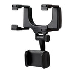 Roadview – Rearview Mirror Phone Mount with 360° Rotation & Telescopic Arm