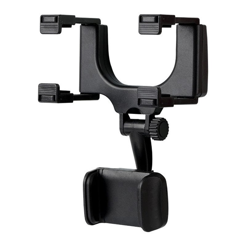 Roadview – Rearview Mirror Phone Mount with 360° Rotation & Telescopic Arm