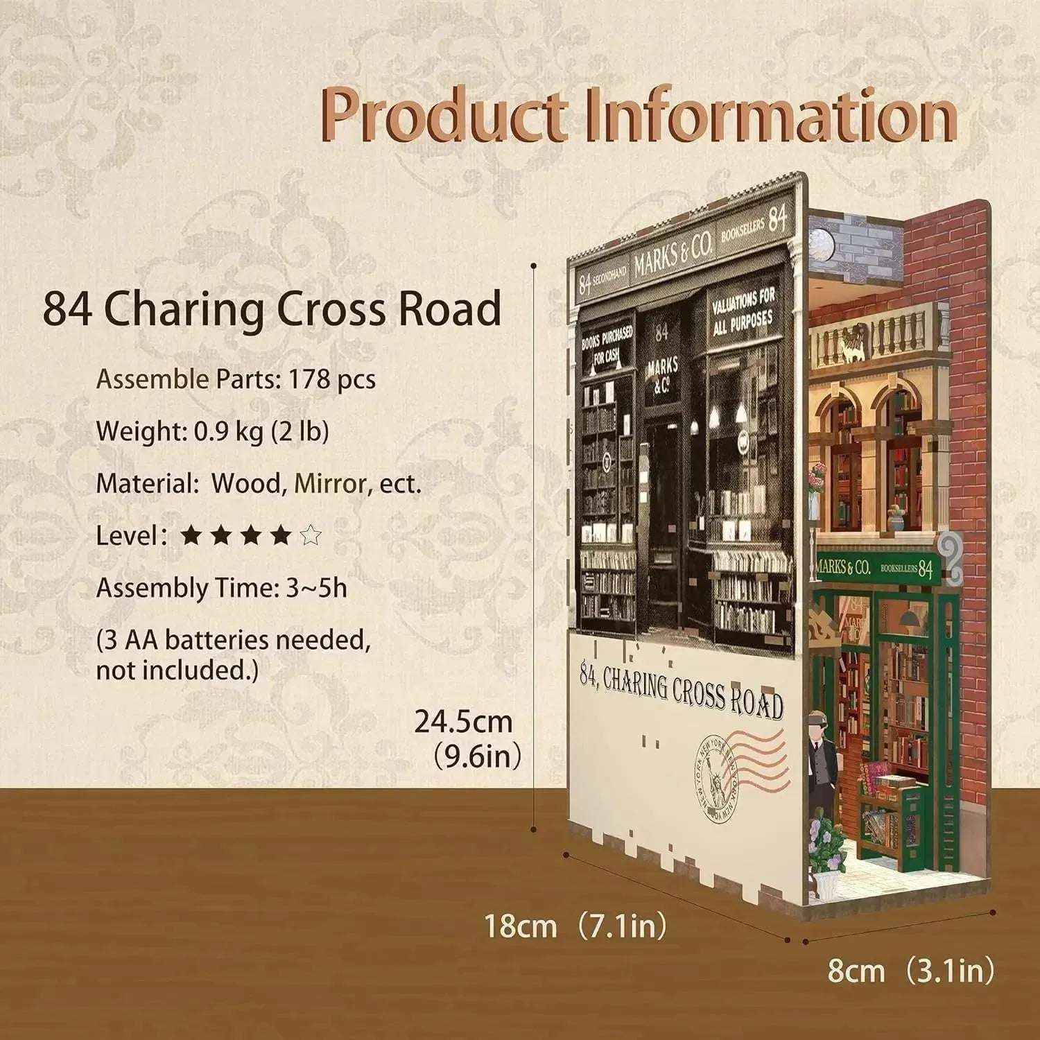 84 Charing Cross Road DIY Book Nook Kit