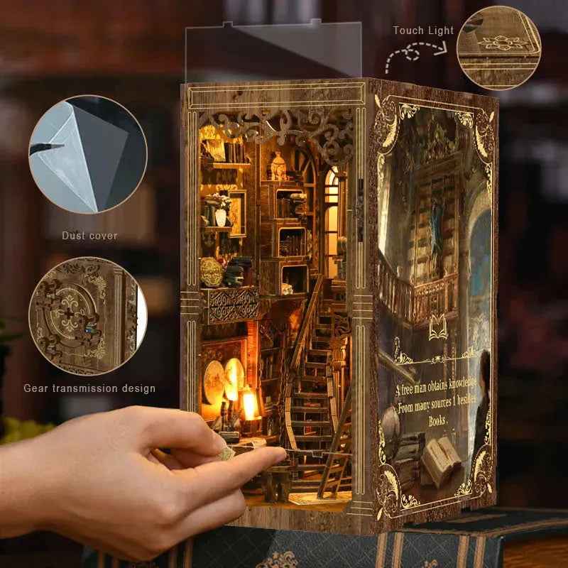 Ancient Book Collection Room DIY Book Nook Kit