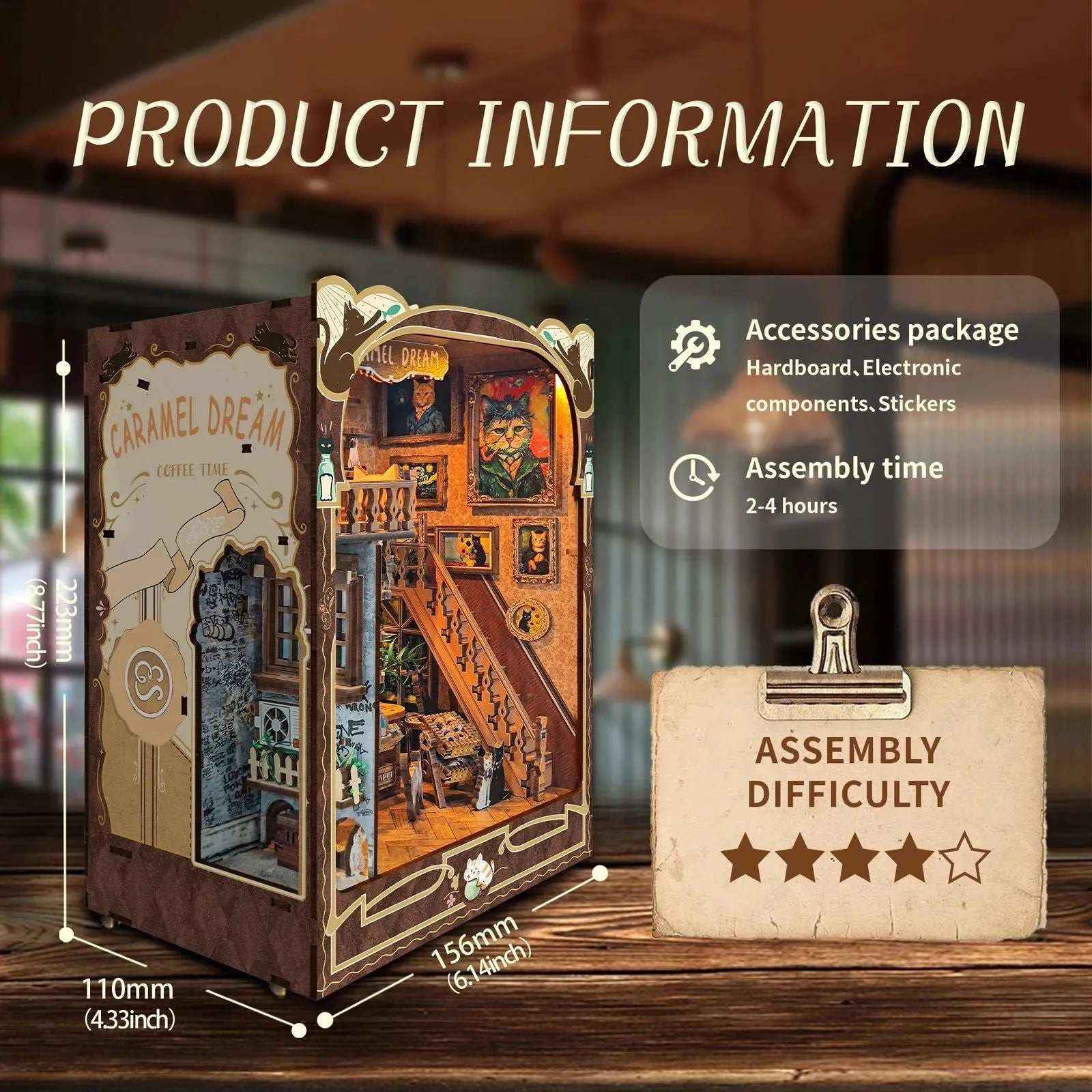 Caramel Dreams DIY Book Nook Kit