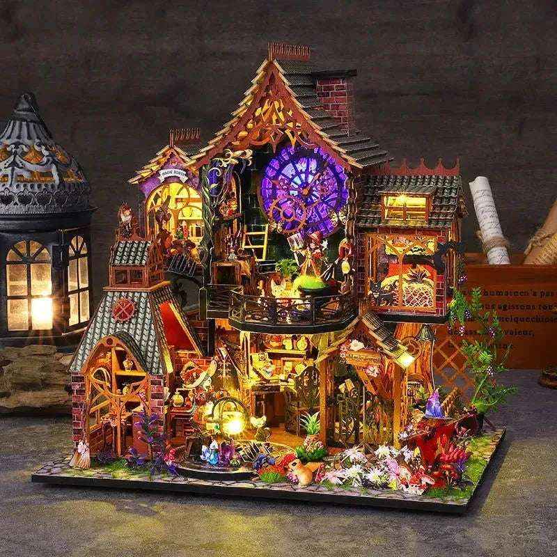 Elf House in the Forest DIY Miniature Dollhouse Kit