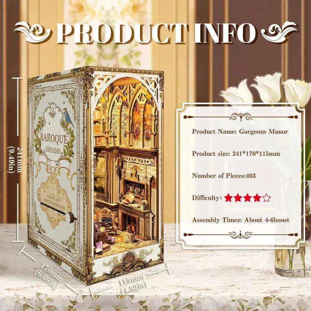 Gorgeous Manor DIY Book Nook Kit