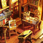 Library of Books DIY Book Nook Kit