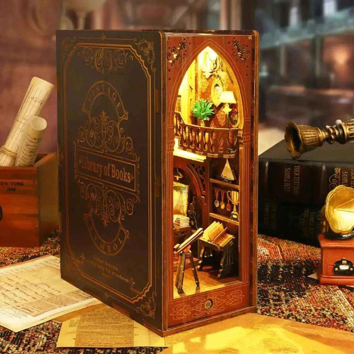 Library of Books DIY Book Nook Kit