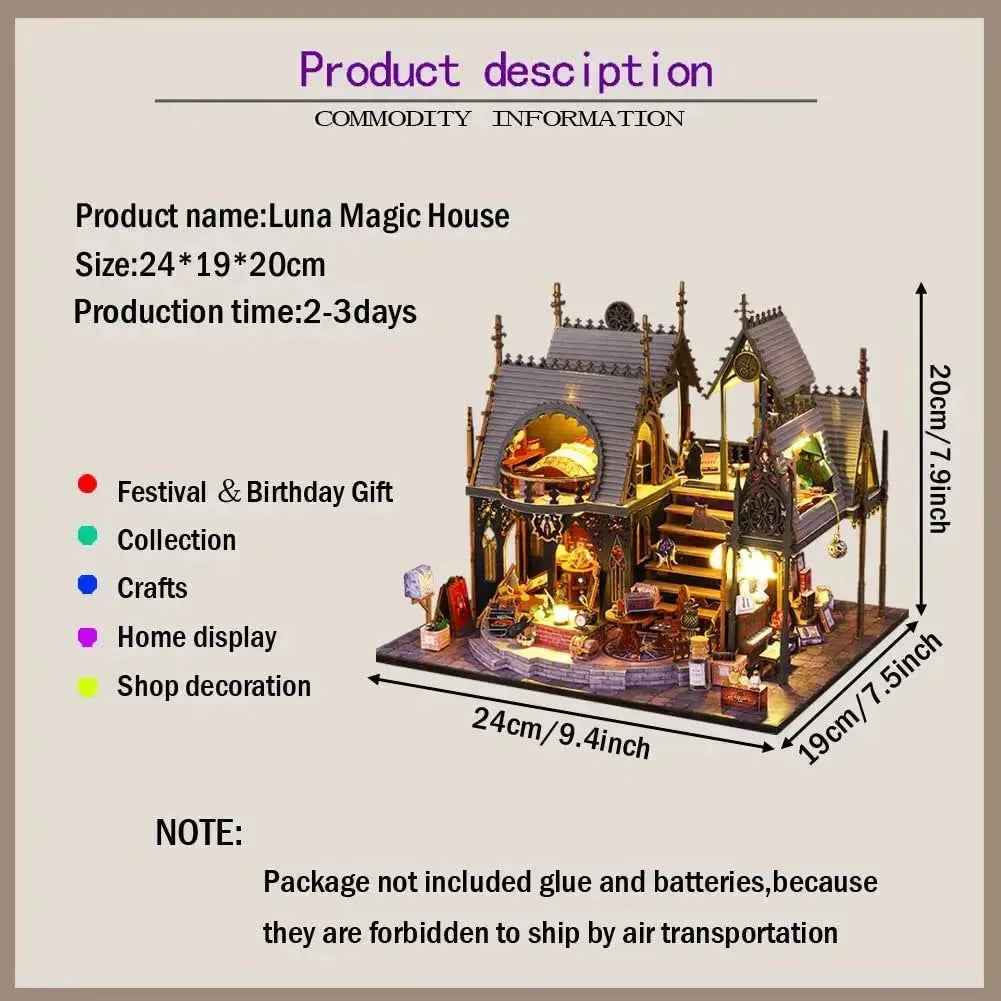 Luna Magic House DIY Miniature Kit