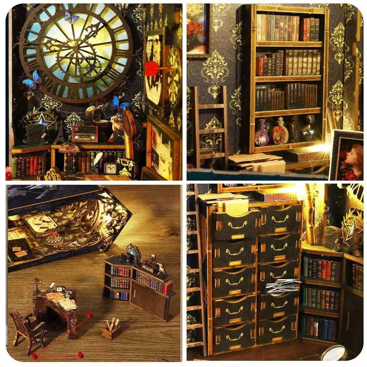 Sherlock Holmes Detective Agency DIY Book Nook Kit