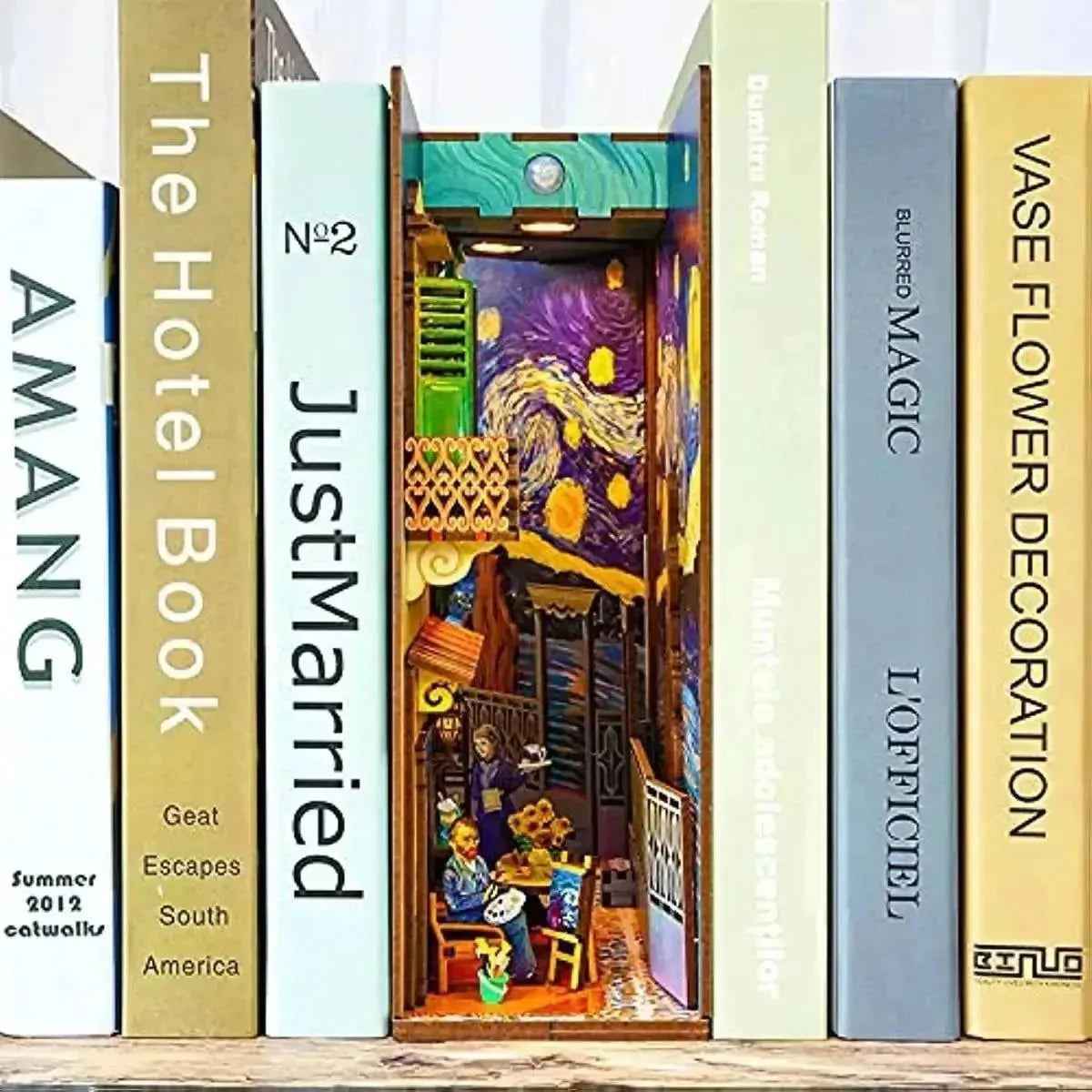 Vincent's World DIY Book Nook Kit - A Perfect Union of Art and Life