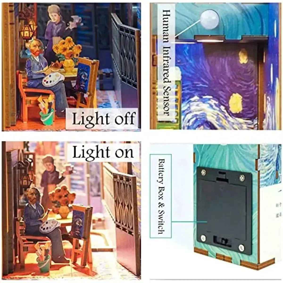 Vincent's World DIY Book Nook Kit - A Perfect Union of Art and Life
