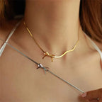 Romantic Dainty Bow Necklace