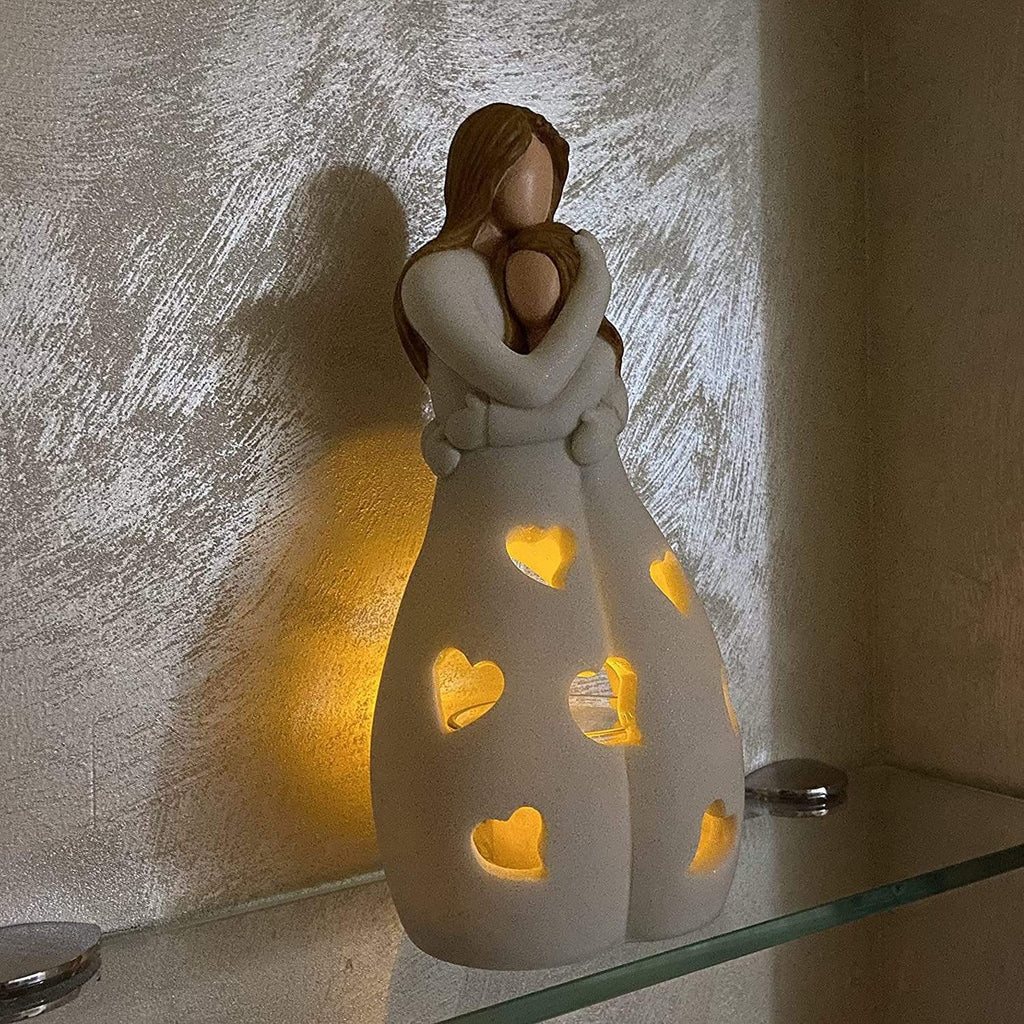 Table Lamp with Romantic Resin Design