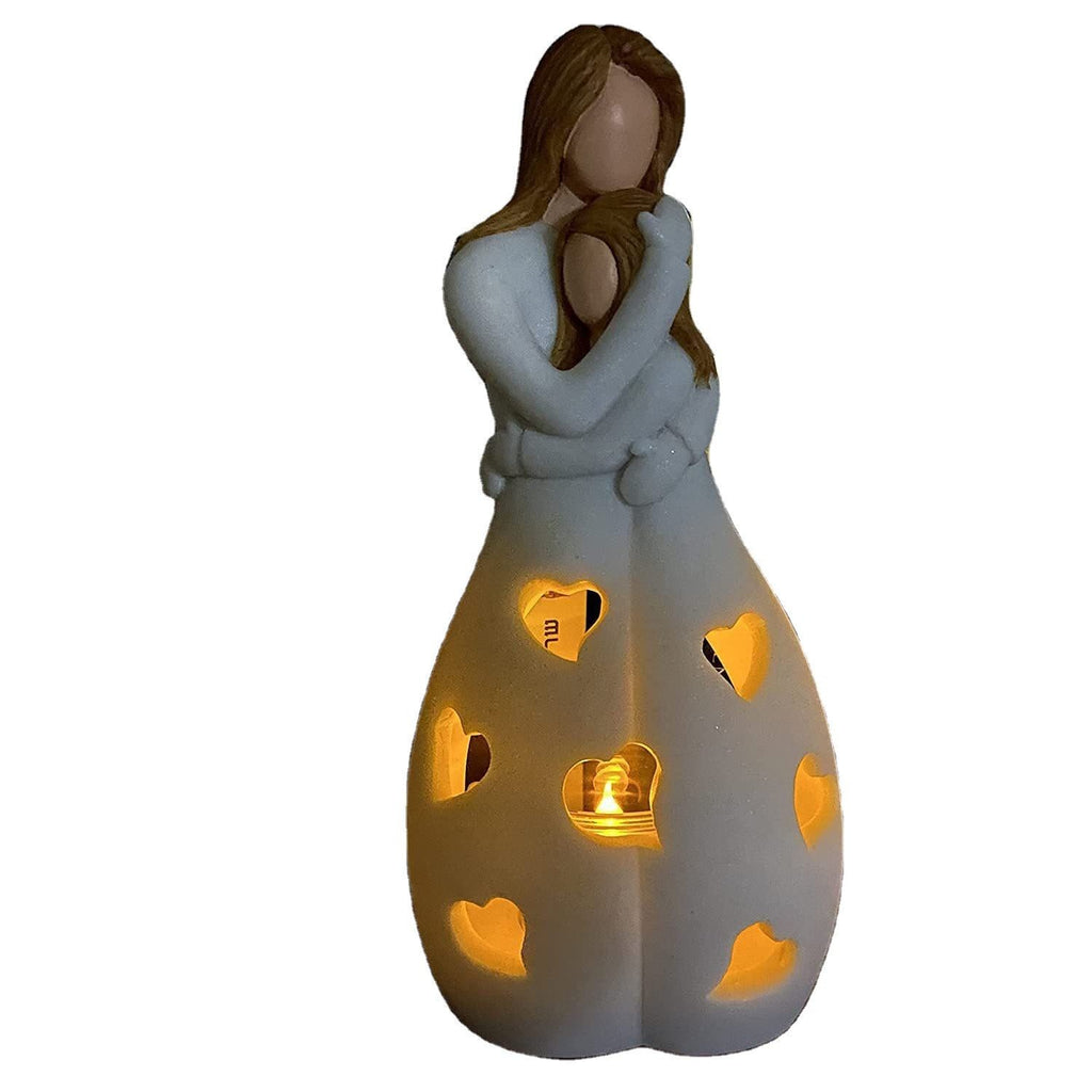 Table Lamp Romantic Resin Warm Heart Light