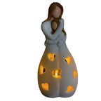 Table Lamp Romantic Resin Warm Heart Light
