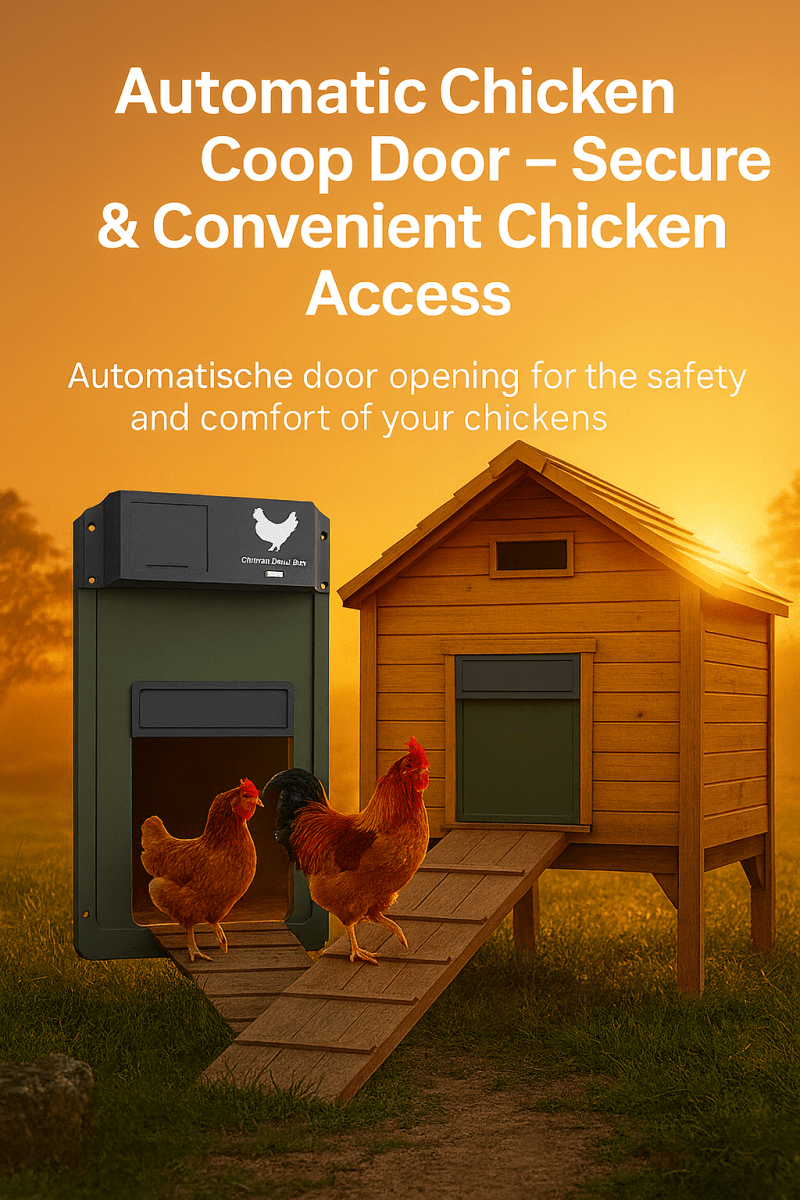 ROOSTSECURE – Automatic Chicken Coop Door with Light Sensor & Weather Protection