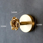 Solid Brass Animal Wall Hooks with Decorative Gold Finish for Home Storage