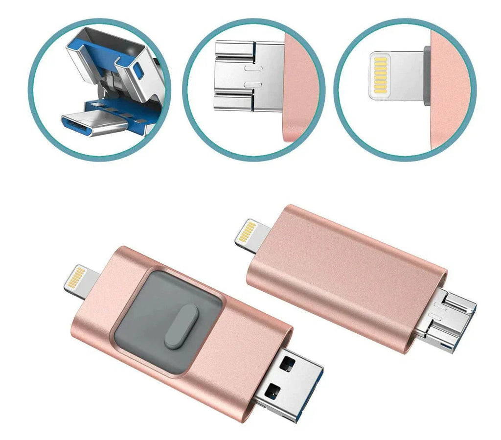 DataFlex 4-in-1 Memory Stick – USB Storage for Phone, Tablet and PC