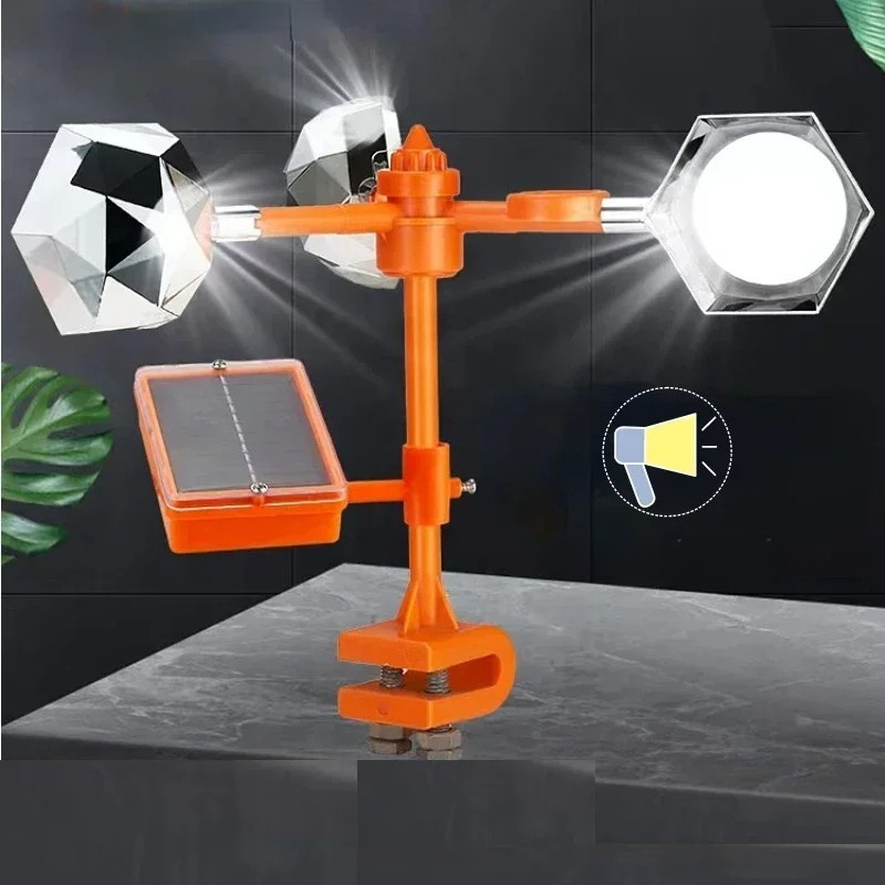 SunSpin Bird Protector – 360° Reflective Pigeon Scarecrow Solar-Powered