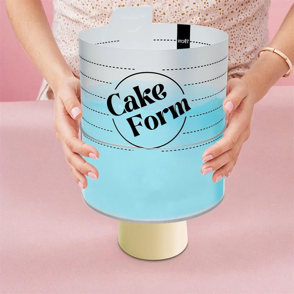 Round Adjustable Cake Ring Mold Acrylic Circle Baking Cake Ring