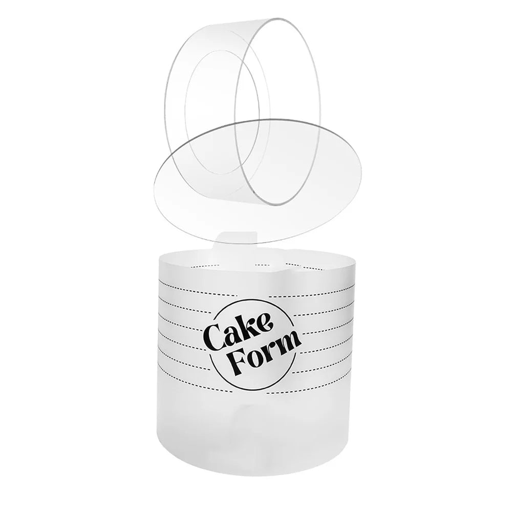 Round Adjustable Cake Ring Mold Acrylic Circle Baking Cake Ring