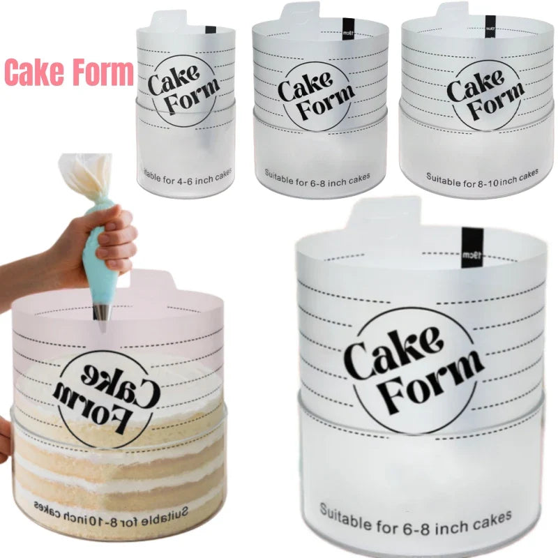 Round Adjustable Cake Ring Mold Acrylic Circle Baking Cake Ring