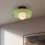 Round Ceiling Lamp with Stylish Functionality - LumiSphere