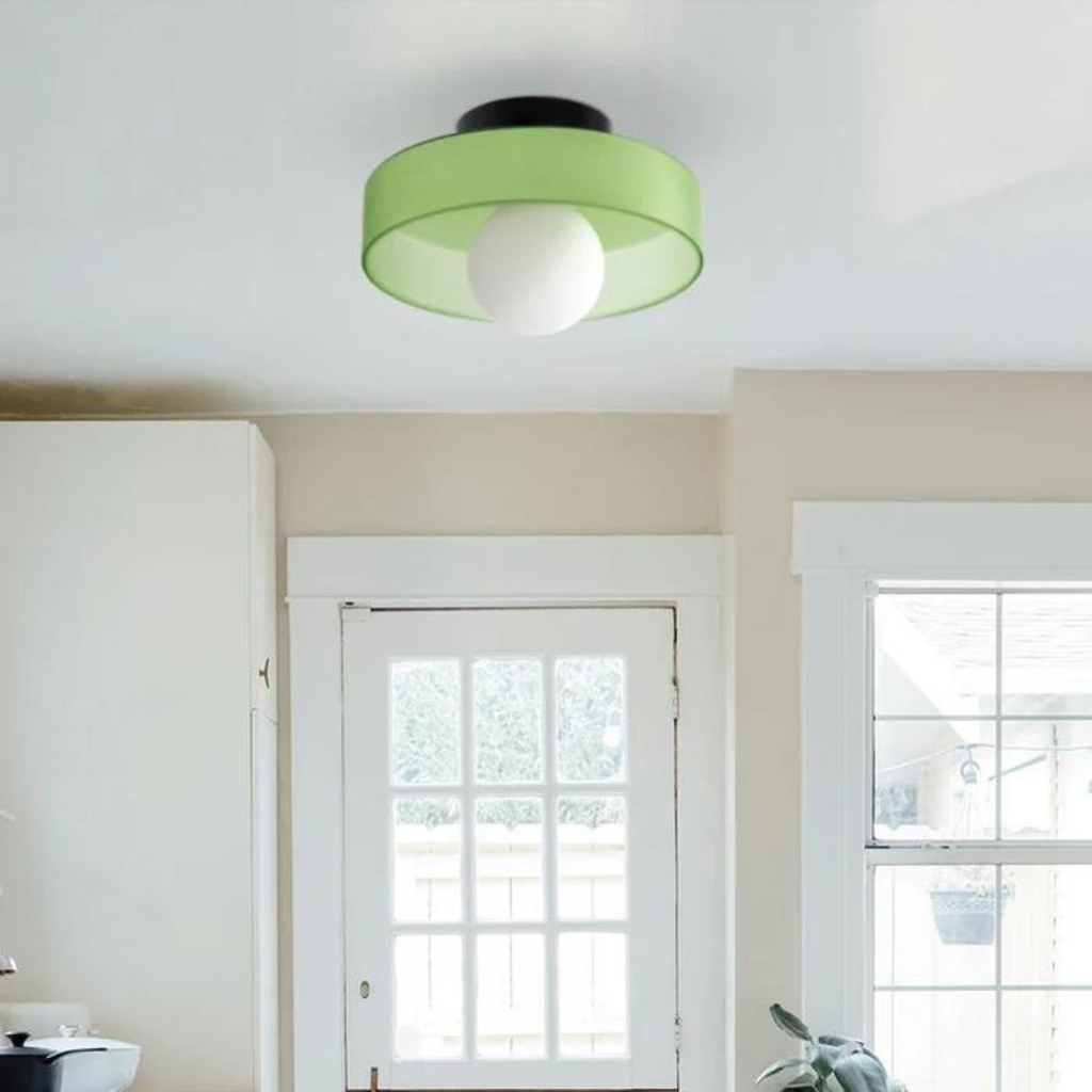 Round Ceiling Light with Stylish Functionality - LumiSphere