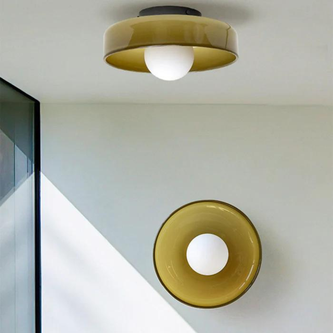Round Ceiling Light with Stylish Functionality - LumiSphere