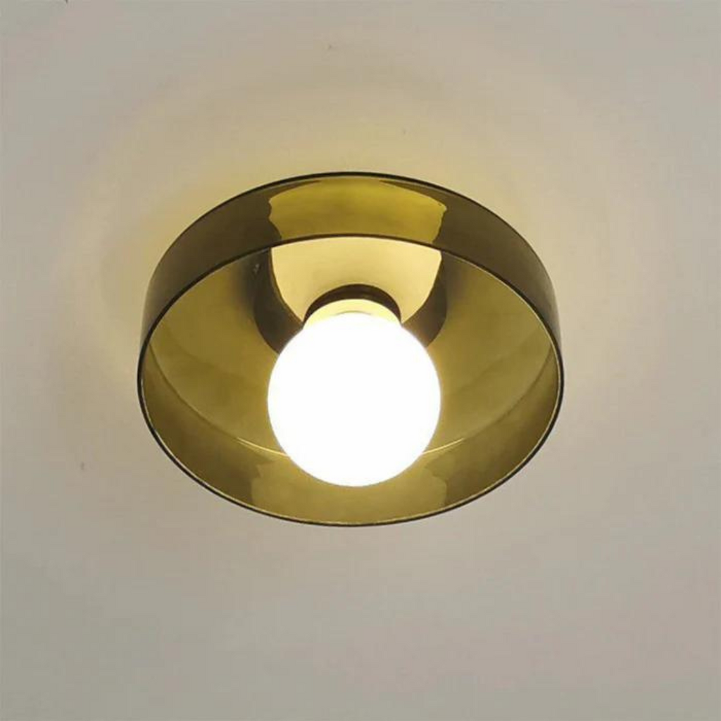 Round Ceiling Light with Stylish Functionality - LumiSphere