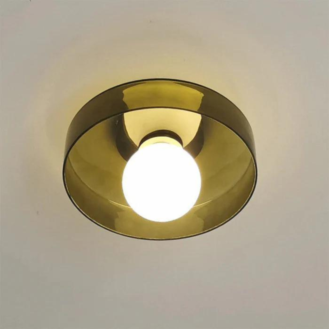 Round Ceiling Light with Stylish Functionality - LumiSphere