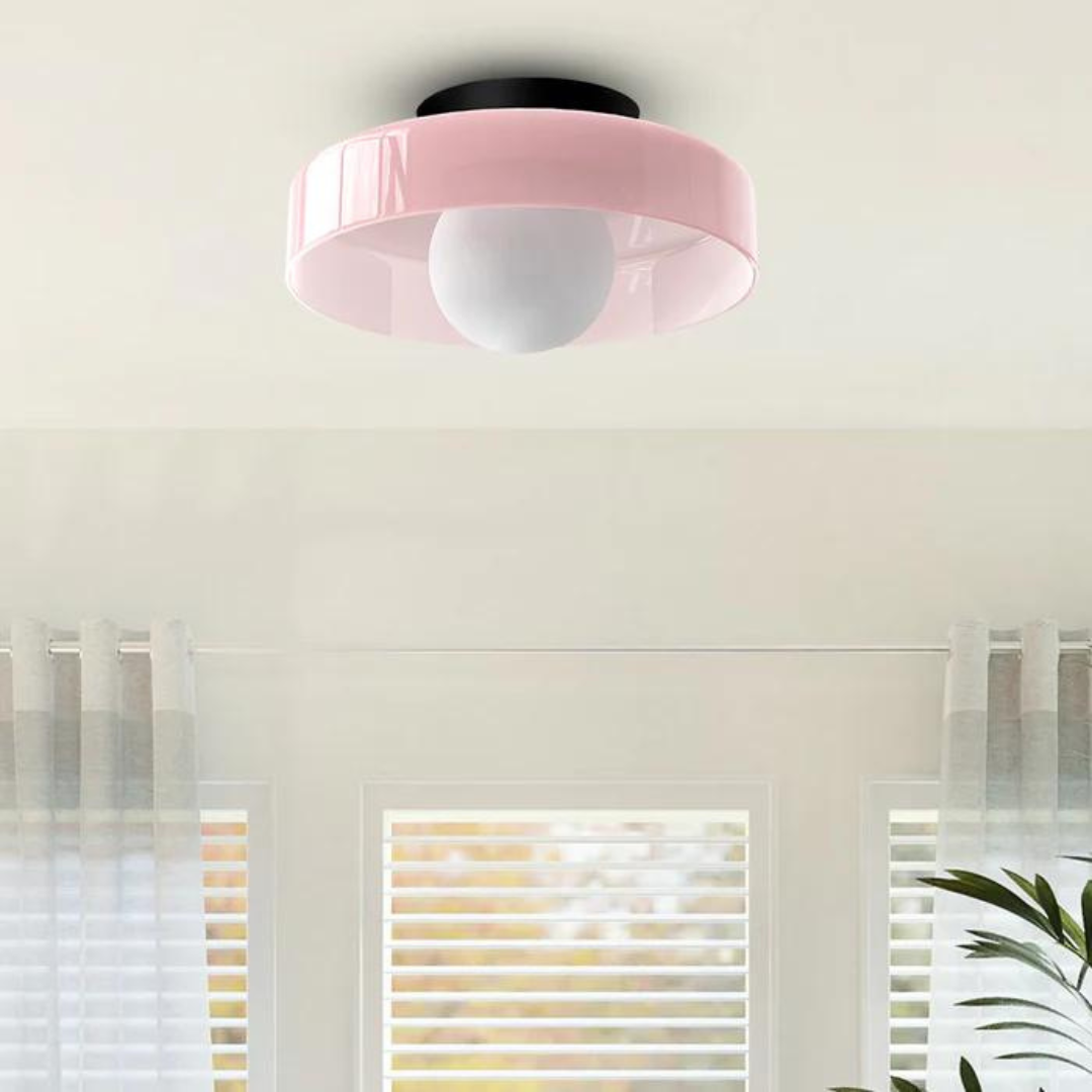 Round Ceiling Light with Stylish Functionality - LumiSphere
