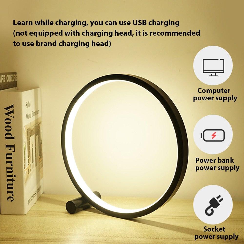Round Dream Light - Modern Round LED Desk Lamp