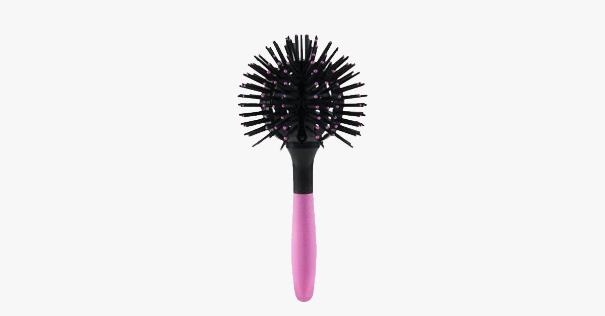 360 spherical styling curl hair comb