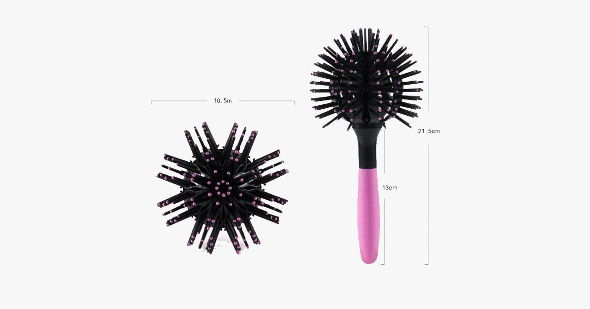 360 spherical styling curl hair comb