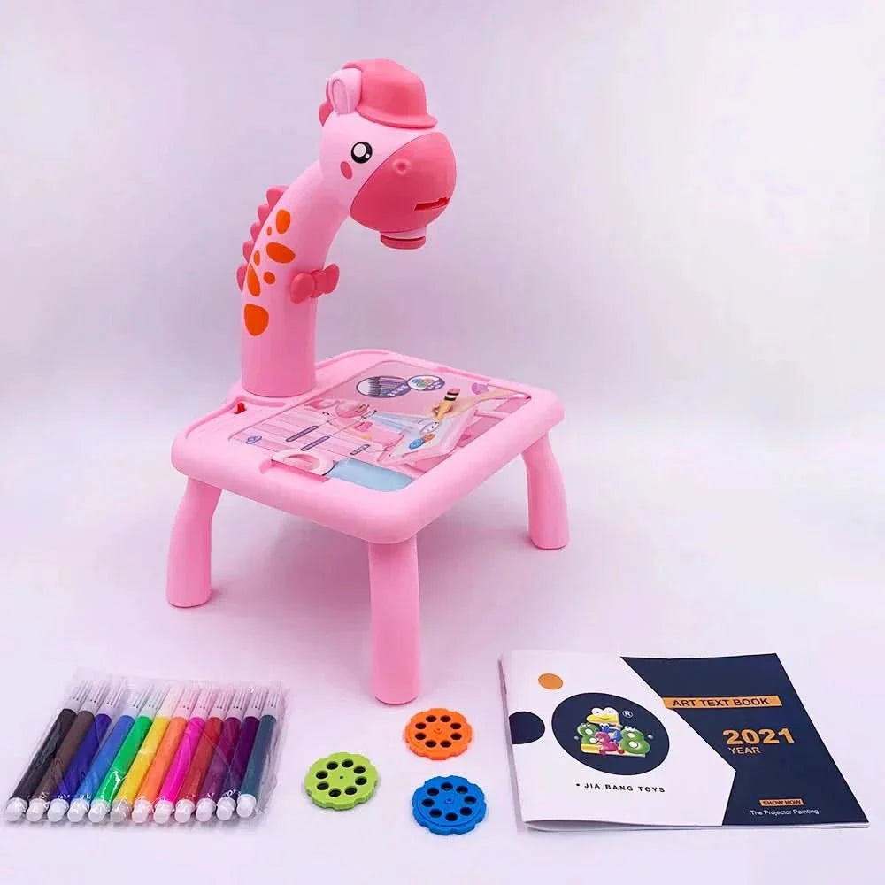 Creative drawing board with watercolour pens for children