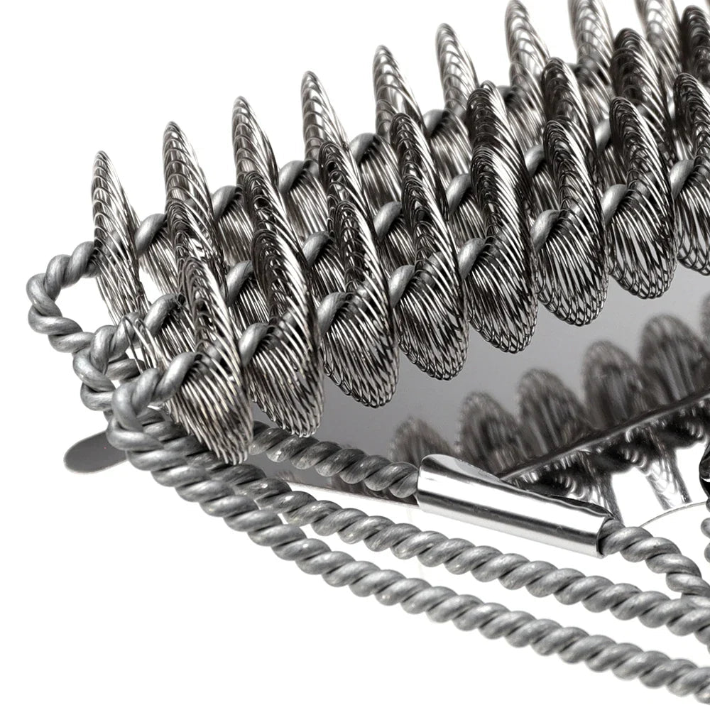 Rust Resistant Stainless Steel Bristle Free BBQ Grill Brush Cleaner